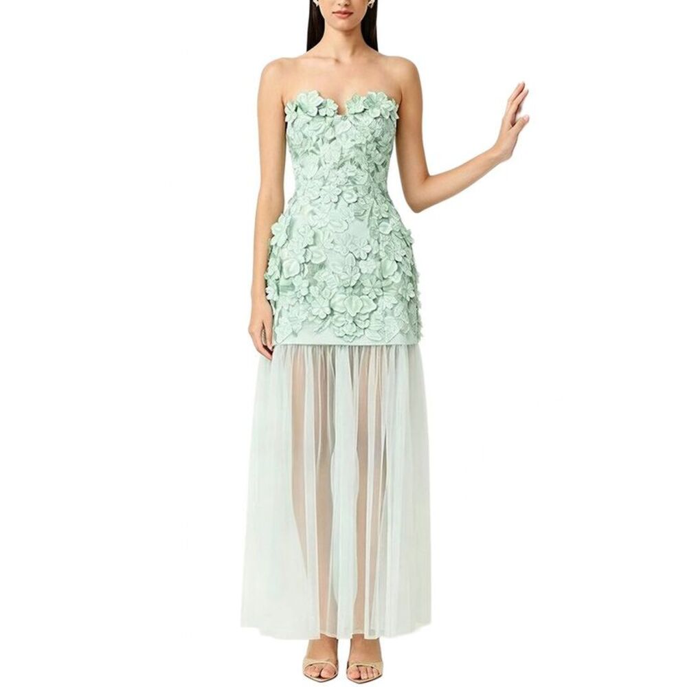 Mira Richi Womens Embellished Maxi Dress